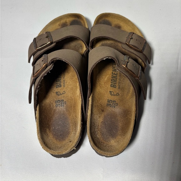 Birkenstock Mocha Taupe Double Strap Sandals - Picture 5 of 9